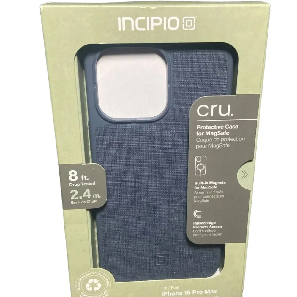 iPhone 15 Pro Max Case MagSafe Incipio Navy Blue Hard Cover 6.7